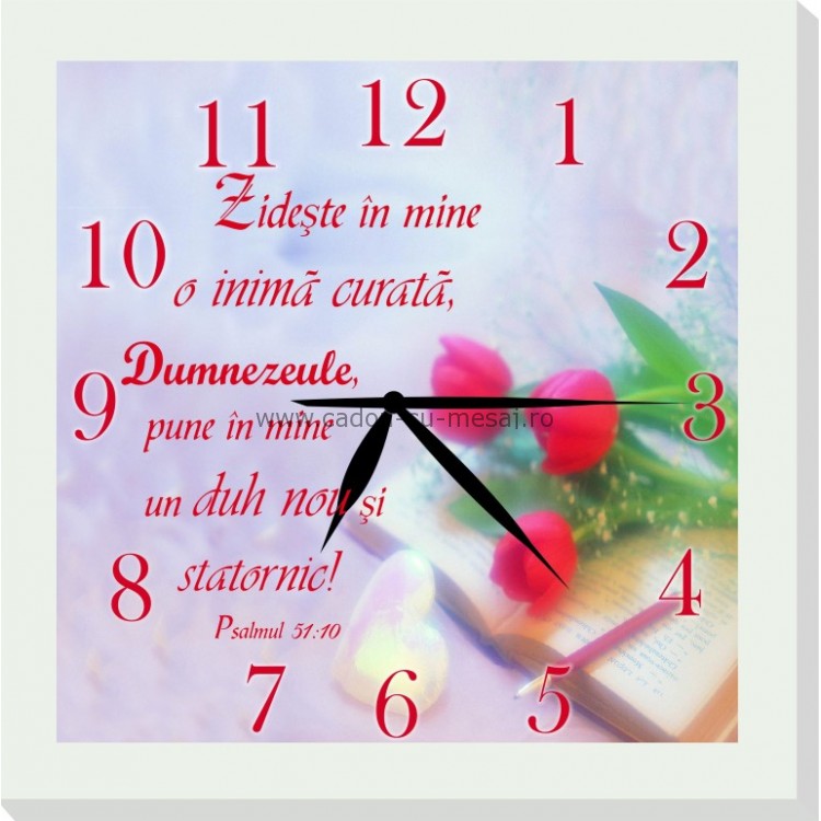 Ceas cu mesaj- Zidește în mine