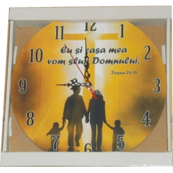Ceas cu mesaj - Cat despre mine eu si casa mea vom sluji Domnului! Ceas cu mesaj - Cat despre mine eu si casa mea vom sluji Domnului!
