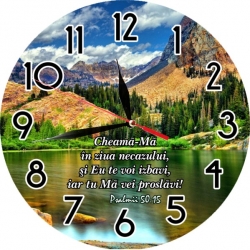 Ceas de perete rotund - Cheama-ma in ziua... - 20 cm Ceas de perete rotund - Cheama-ma in ziua... - 20 cm