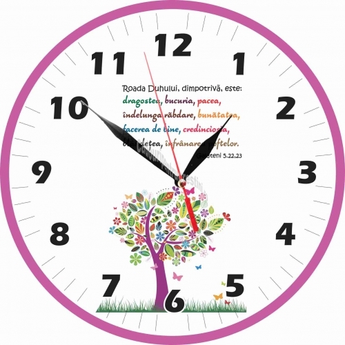 Ceas de perete rotund - Roada Duhului - 20 cm