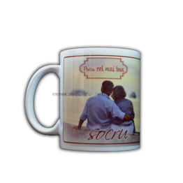 Cana cu mesaj colectia Familie - Cel mai bun socru Cana cu mesaj colectia Familie - Cel mai bun socru