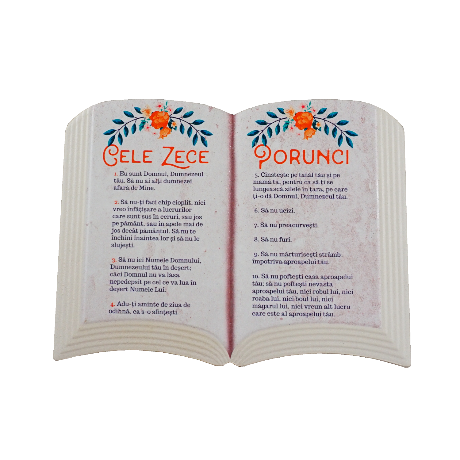 Aplica carte- Cele zece porunci (15x11 cm) Aplica carte- Cele zece porunci (15x11 cm)