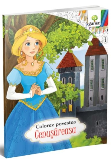 Colorez povestea Cenusareasa - Carte de colorat cu povesti (3-5 ani) Colorez povestea Cenusareasa - Carte de colorat cu povesti (3-5 ani)