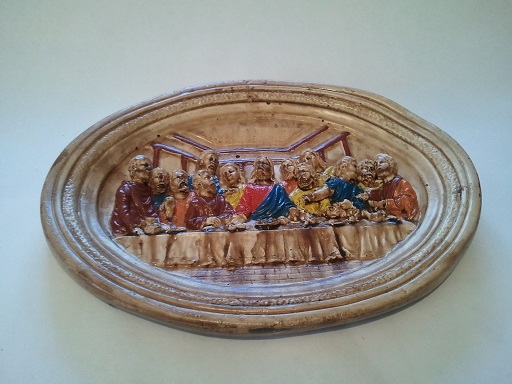 Aplice perete din ipsos - Cina cea de taina Aplice perete din ipsos - Cina cea de taina