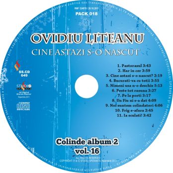 CD Ovidiu Liteanu (Colinde) - Cine astazi S-a nascut? vol.16