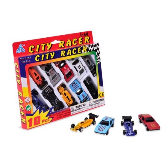 Set masini, Die Cast - 10 buc. - Jucarii pentru copii (3+) Set masini, Die Cast - 10 buc. - Jucarii pentru copii (3+)