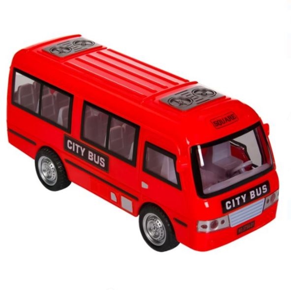 City Bus rosu cu sunet - Jucarii pentru copii City Bus rosu cu sunet - Jucarii pentru copii