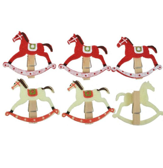 Mini clame de Craciun - Caluti, 6 buc. Mini clame de Craciun - Caluti, 6 buc.