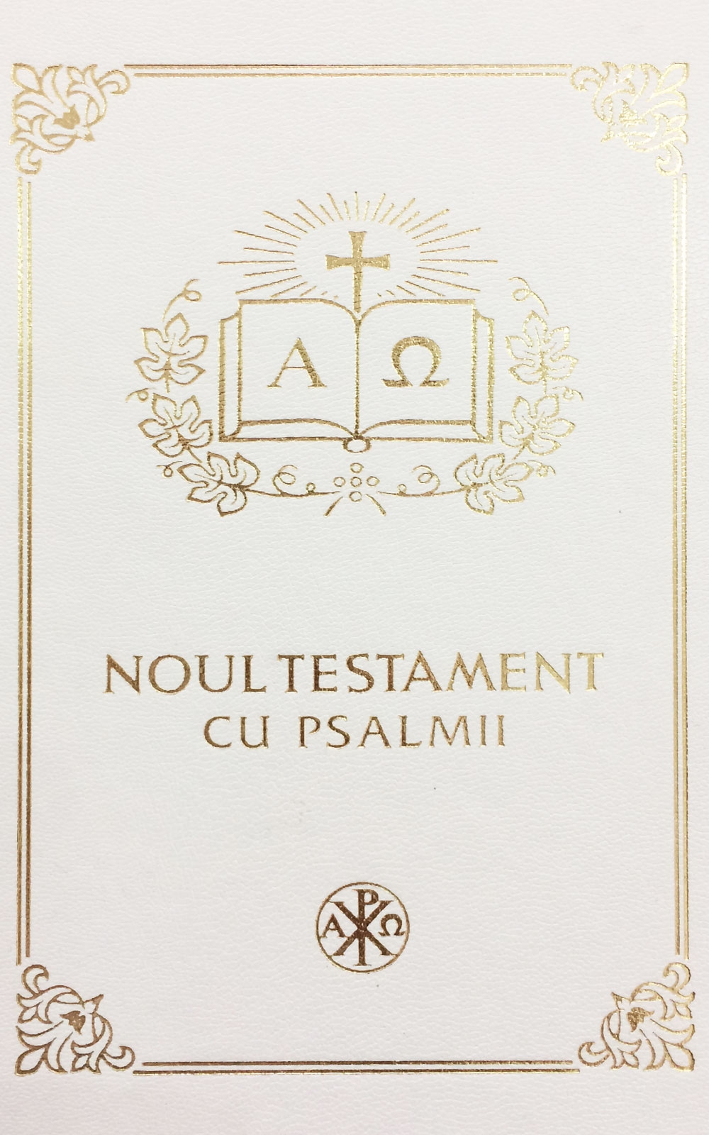 Biblia Ortodoxa - Noul Testament Ortodox cu Psalmii, mica, cartonata, alba, scris mare, margini albe (cu aprobarea Sf. Sinod)