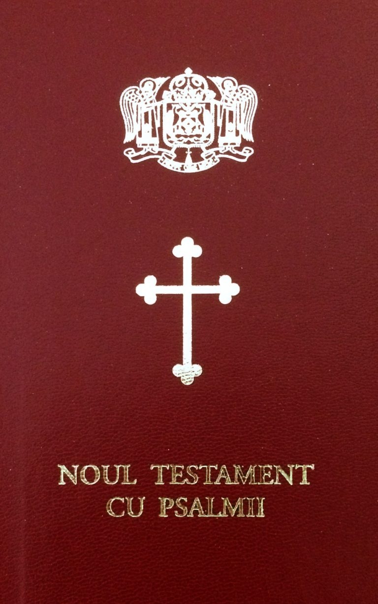 Biblia Ortodoxa - Noul Testament Psalmii  - ed. de buzunar, mica, cartonata, visinie, scris mare, margini albe (cu aprobarea Sf. Sinod) Biblia Ortodoxa - Noul Testament Psalmii  - ed. de buzunar, mica, cartonata, visinie, scris mare, margini albe (cu aprobarea Sf. Sinod)