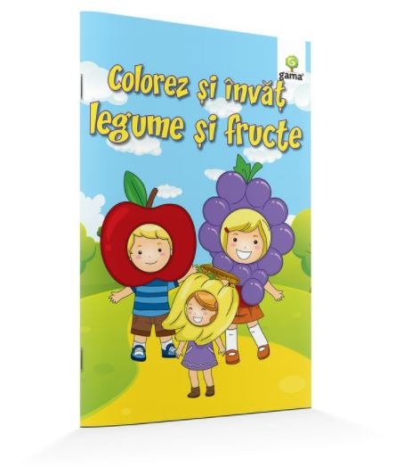 Colorez si invat legume si fructe - Carte de colorat pentru copii (3-5 ani) Colorez si invat legume si fructe - Carte de colorat pentru copii (3-5 ani)