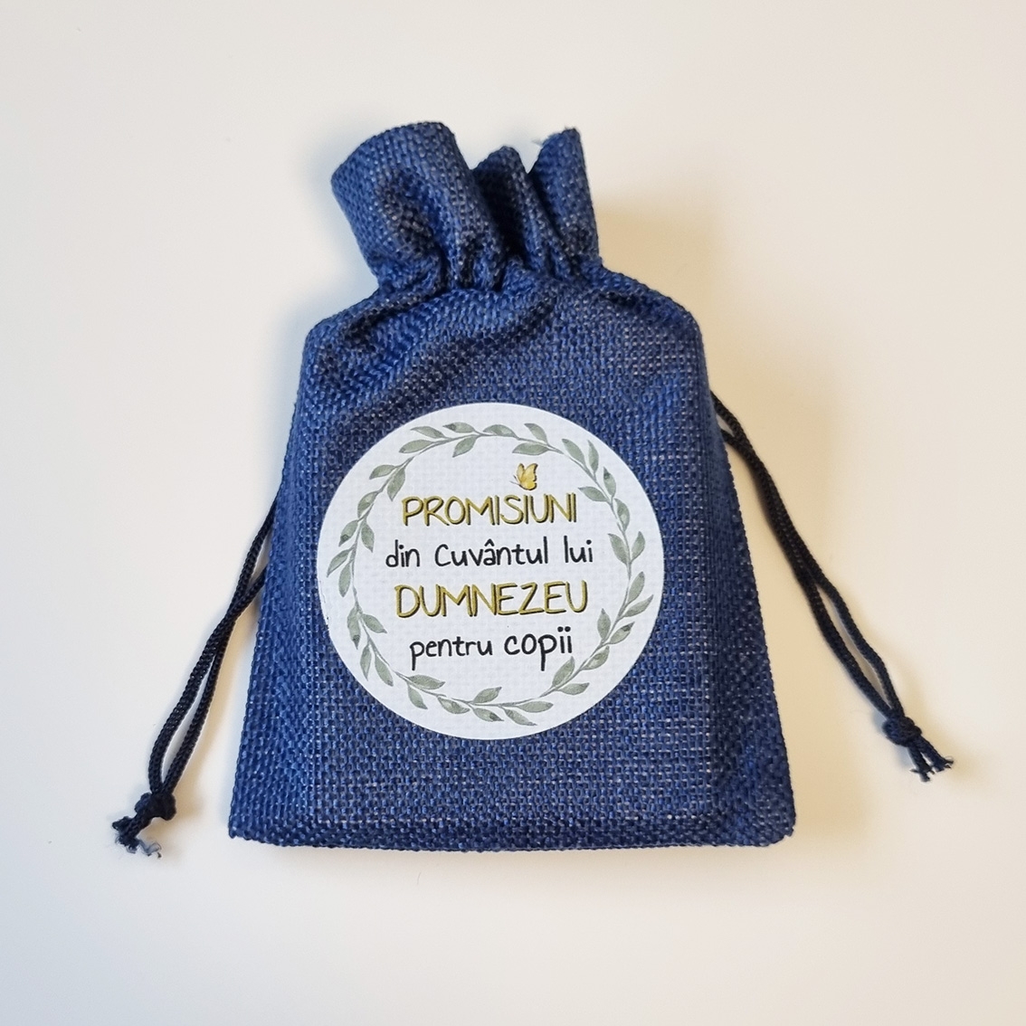 Săculeț cu promisiuni din Cuvântul lui Dumnezeu pentru COPII (albastru) Săculeț cu promisiuni din Cuvântul lui Dumnezeu pentru COPII (albastru)