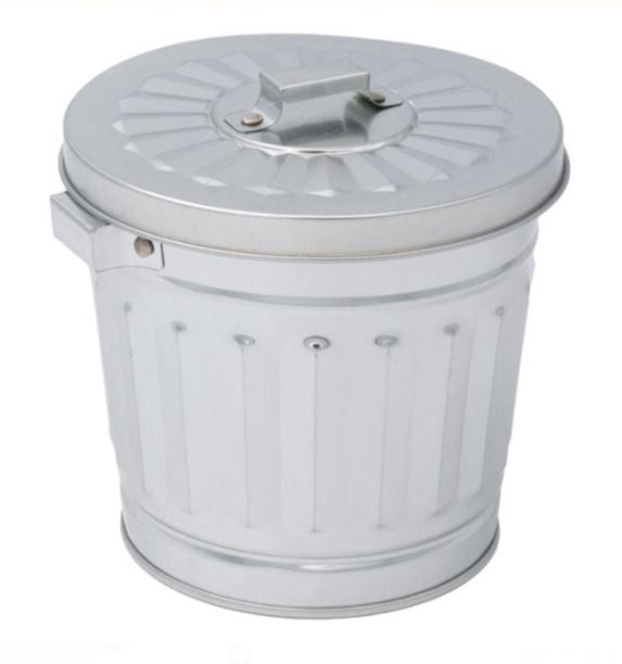 Accesorii birou - Cos de gunoi, argintiu (10.5x10 cm) Accesorii birou - Cos de gunoi, argintiu (10.5x10 cm)