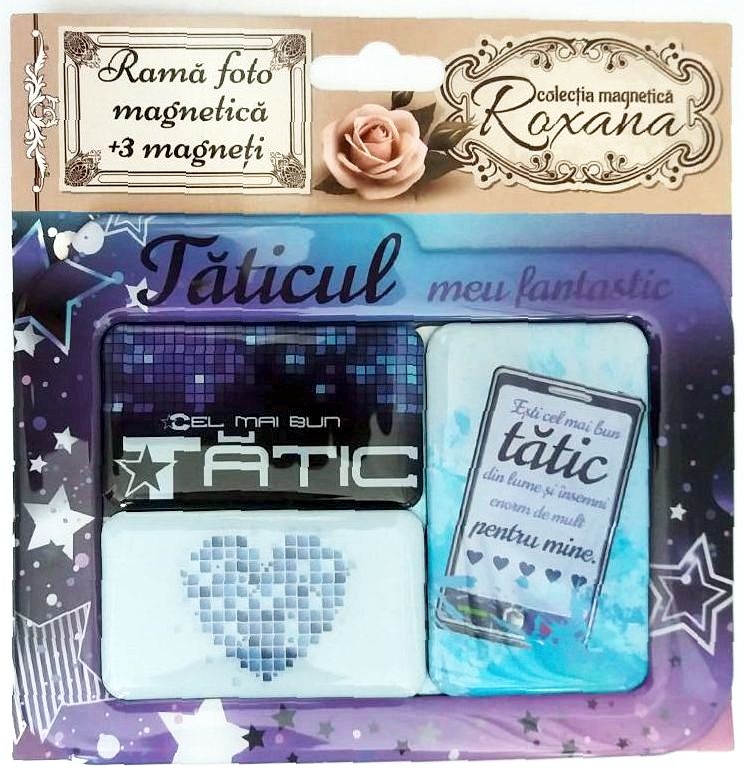 Rama foto magnetica + 3 magneti - Taticul meu fantastic Rama foto magnetica + 3 magneti - Taticul meu fantastic