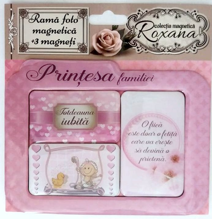 Rama foto magnetica + 3 magneti - Printesa familiei Rama foto magnetica + 3 magneti - Printesa familiei