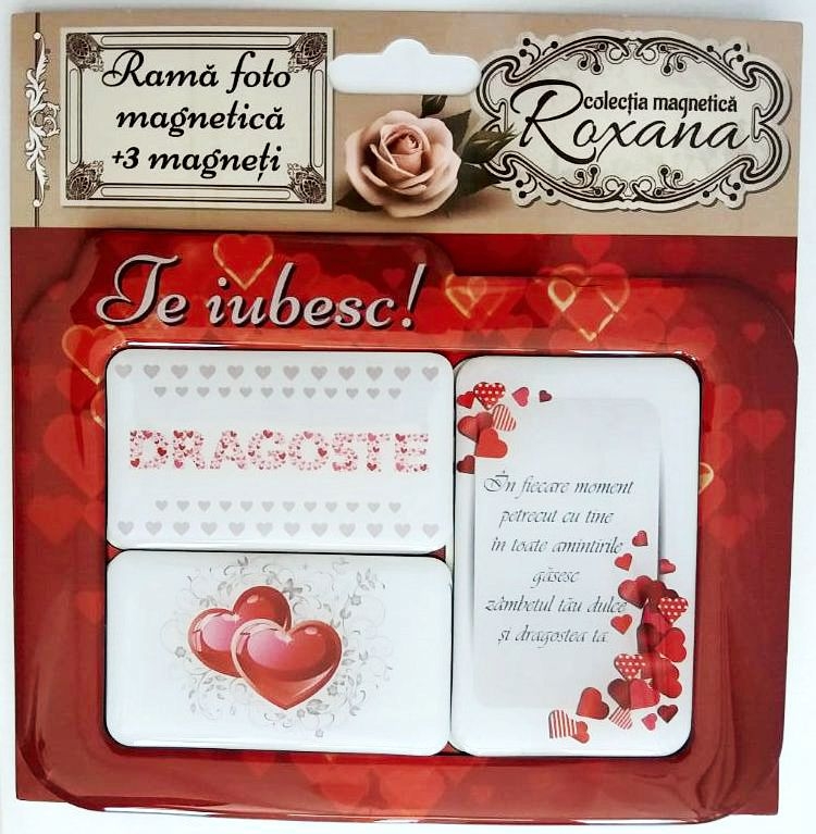 Rama foto magnetica + 3 magneti - Te iubesc! Rama foto magnetica + 3 magneti - Te iubesc!