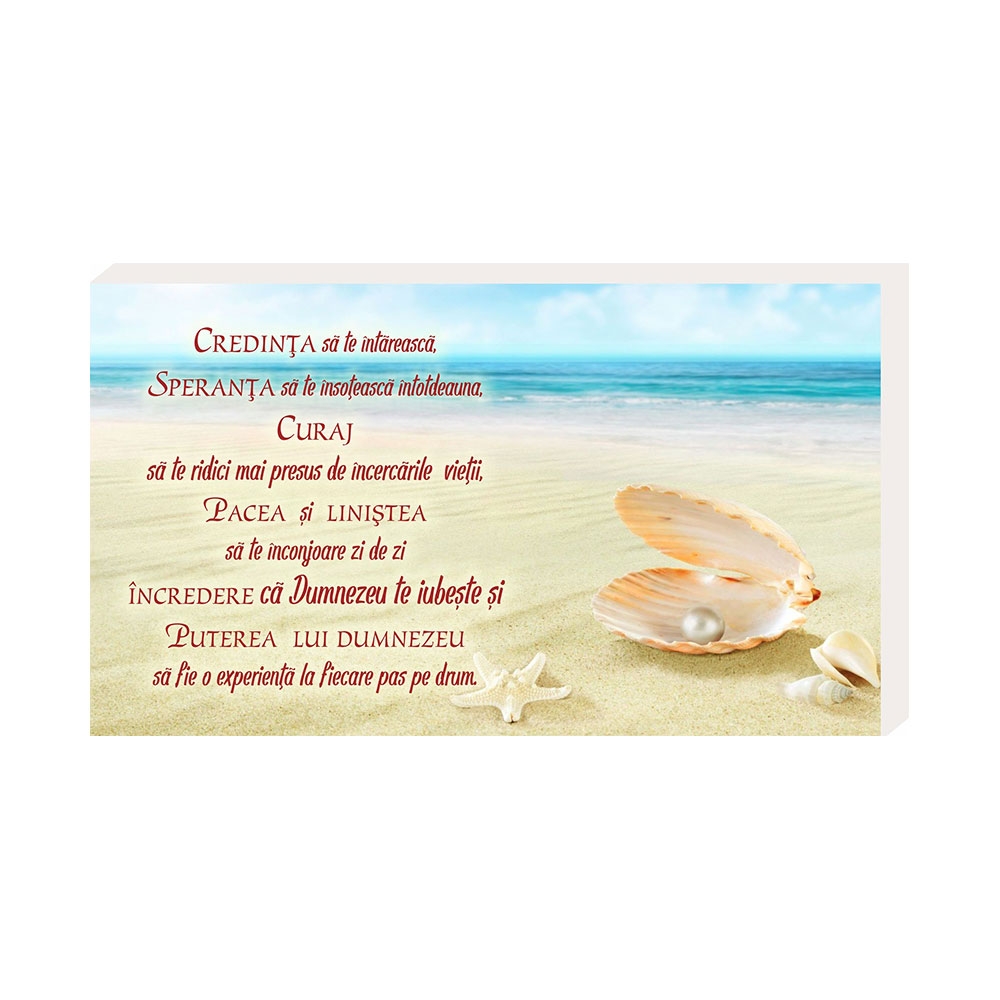 Placheta birou - "Credința să te întărească.... "