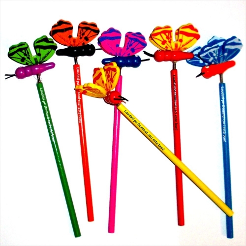 Creion cu mesaj crestin - Laudati pe Domnul  (rosu) Creion cu mesaj crestin - Laudati pe Domnul  (rosu)