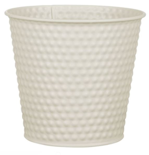 Masca pentru ghiveci, de metal, bej (16x15cm) Masca pentru ghiveci, de metal, bej (16x15cm)