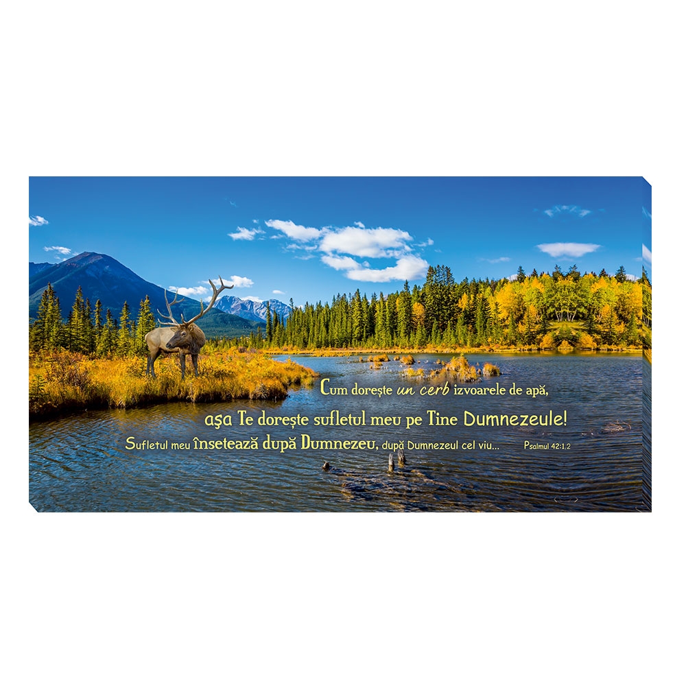 Tablou canvas - Cum dorește un cerb (25x50 cm) Tablou canvas - Cum dorește un cerb (25x50 cm)