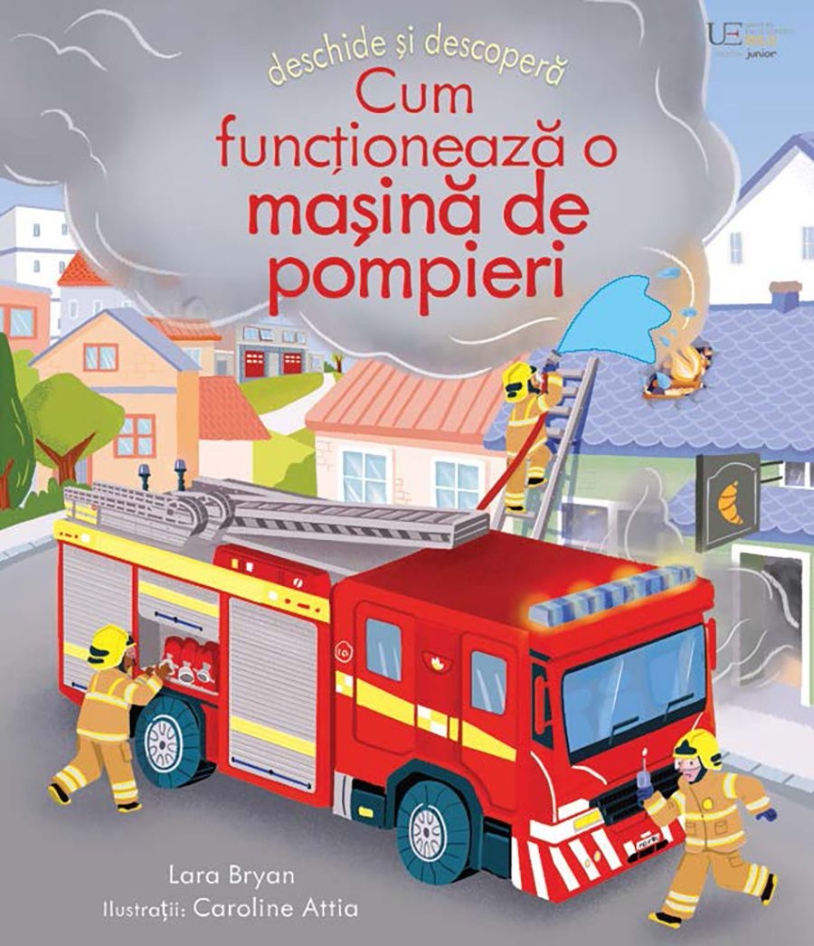 Cum funcționează o mașină de pompieri - Carte educativă pentru copii Cum funcționează o mașină de pompieri - Carte educativă pentru copii