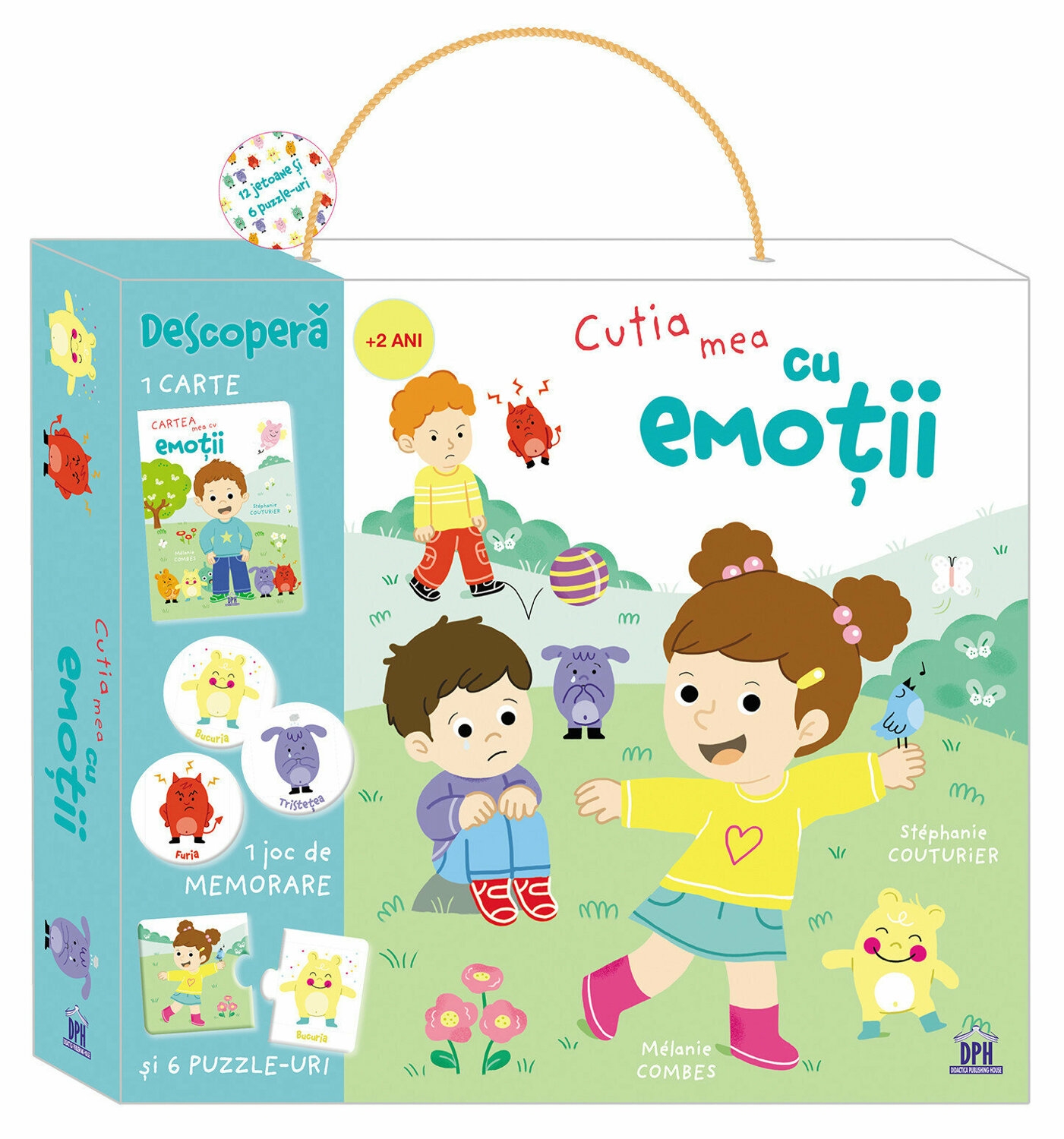 Cutia mea cu emotii - 1 Carte, 1 Joc de memorare si 6 Puzzle-uri - Activitati pentru copii (1-6 ani) Cutia mea cu emotii - 1 Carte, 1 Joc de memorare si 6 Puzzle-uri - Activitati pentru copii (1-6 ani)