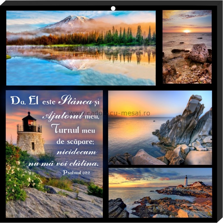 Tablou colaj vintage - Da El  este(30x30 cm) Tablou colaj vintage - Da El  este(30x30 cm)