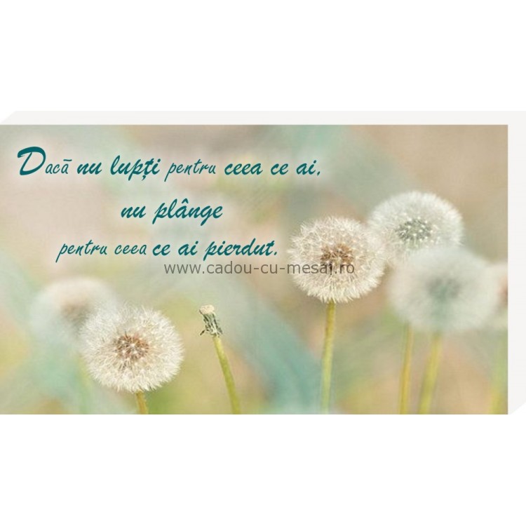 Dacă nu lupți...- Placheta birou Dacă nu lupți...- Placheta birou