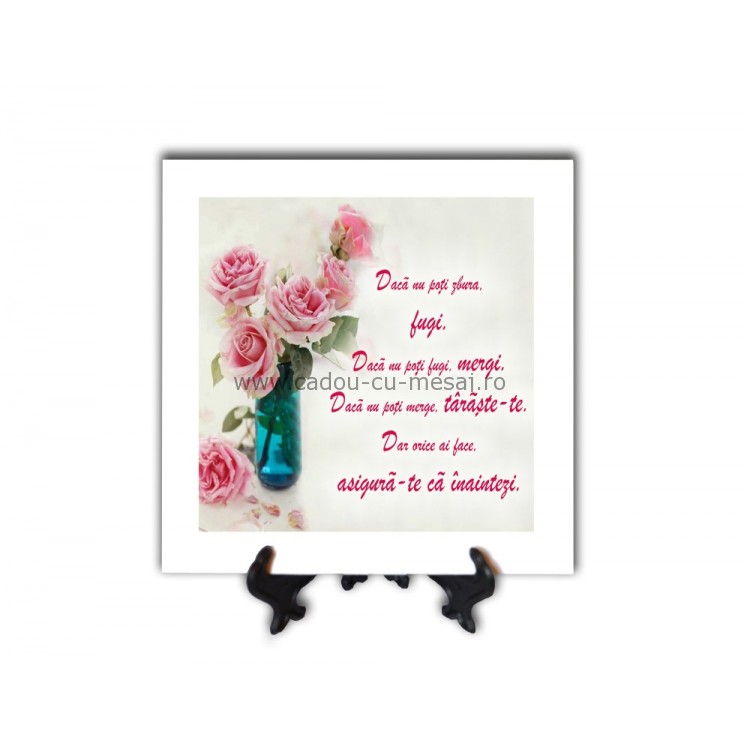Tablou vintage - Dacă nu poți fugi (20x20 cm) Tablou vintage - Dacă nu poți fugi (20x20 cm)