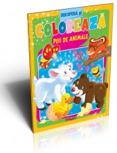 Descopera si coloreaza Puii de animale