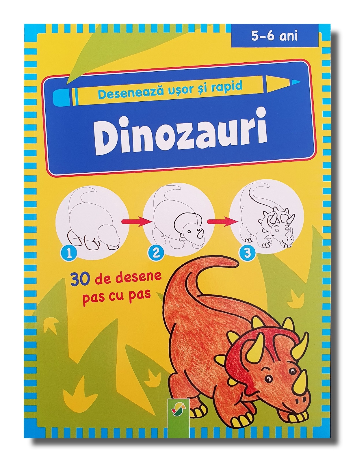 Deseneaza usor si rapid - Dinozauri 5-6 ani Deseneaza usor si rapid - Dinozauri 5-6 ani