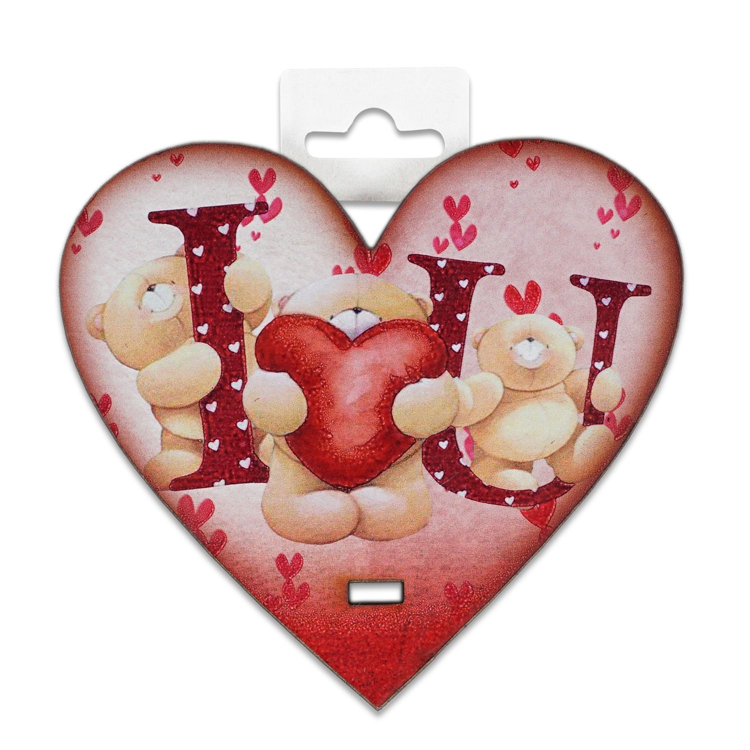 Placheta lemn - I love you (10 x 9.5 cm) Placheta lemn - I love you (10 x 9.5 cm)