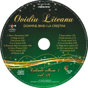 CD Ovidiu Liteanu (Colinde) -  Doamne, bine-i la crestini, vol.18