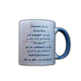 Cana cu mesaj crestin - Doamne da-mi linistea Cana cu mesaj crestin - Doamne da-mi linistea