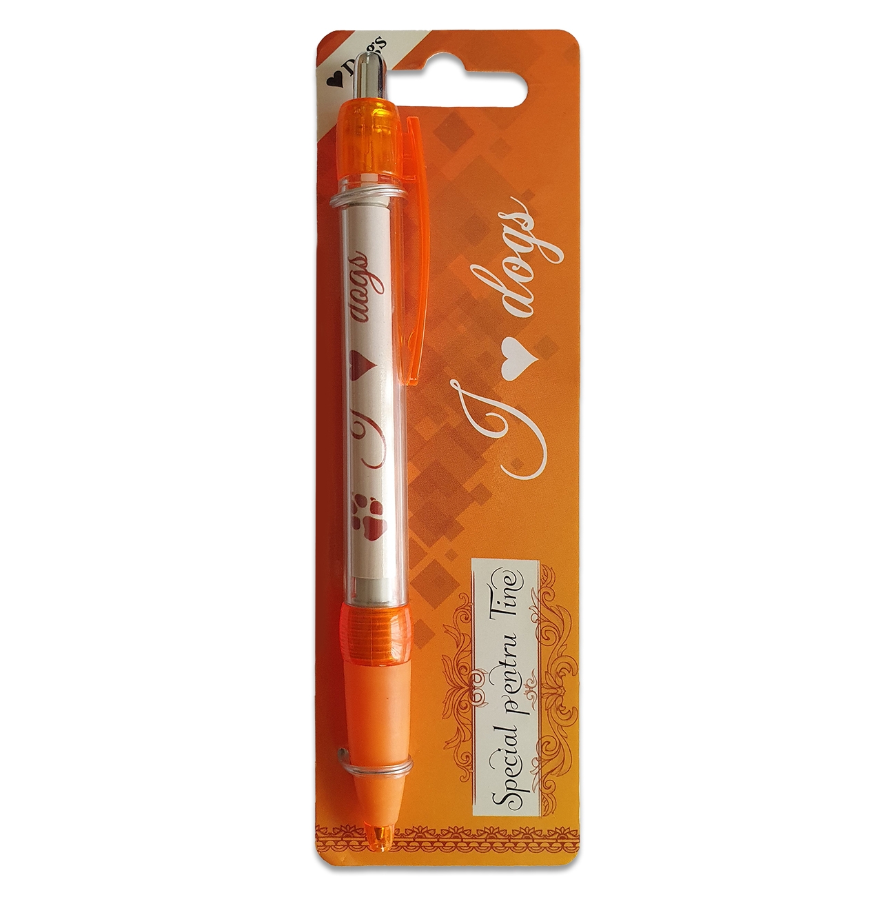 Pix cu cu foita - I love dogs (14.5 cm x 18 cm x 6.7 ) Pix cu cu foita - I love dogs (14.5 cm x 18 cm x 6.7 )