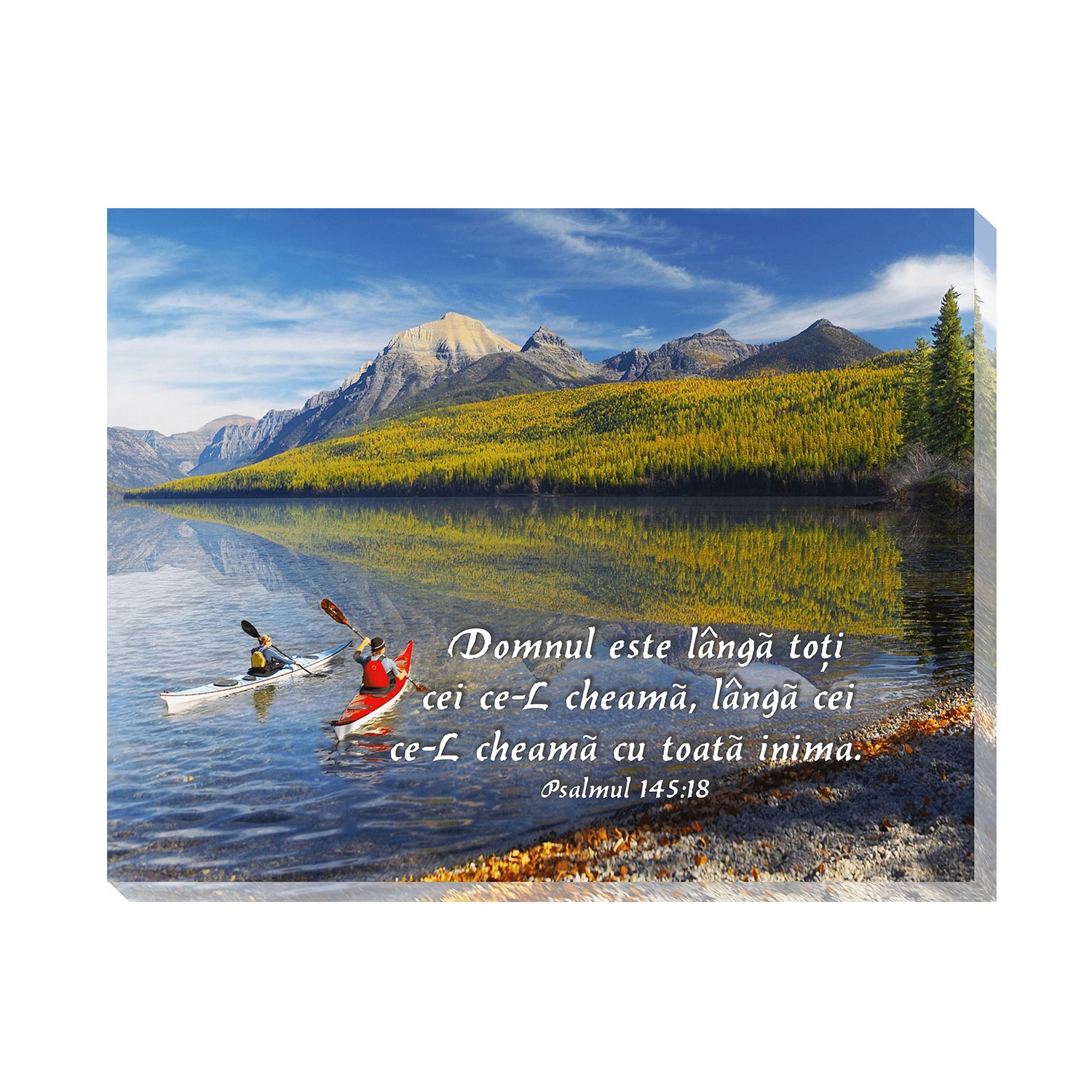 Tablou canvas (25x30cm) - "Domnul este lângă toți..."