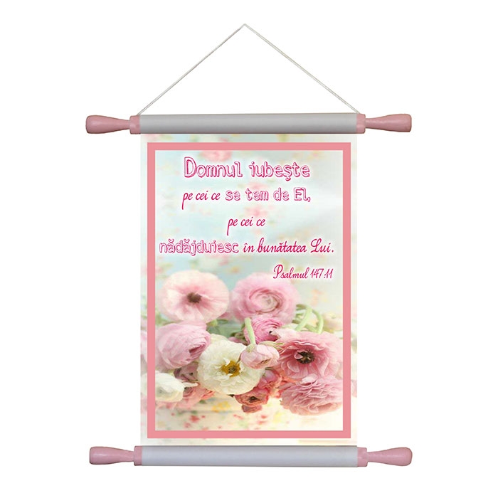 Papirus A4 vintage - Domnul iubeste pe cei ce se tem (Ps. 147:11)