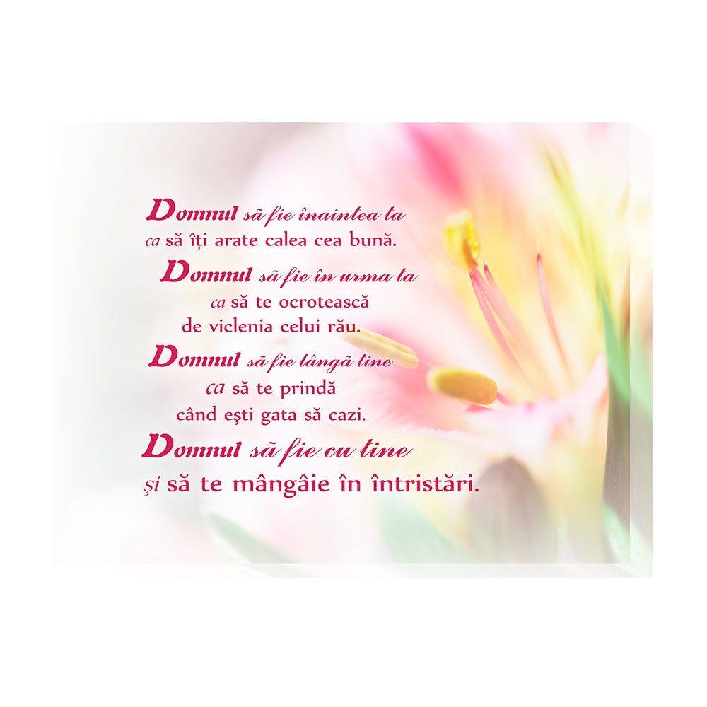 Tablou canvas - Domnul să fie înaintea ta (25x50 cm) Tablou canvas - Domnul să fie înaintea ta (25x50 cm)