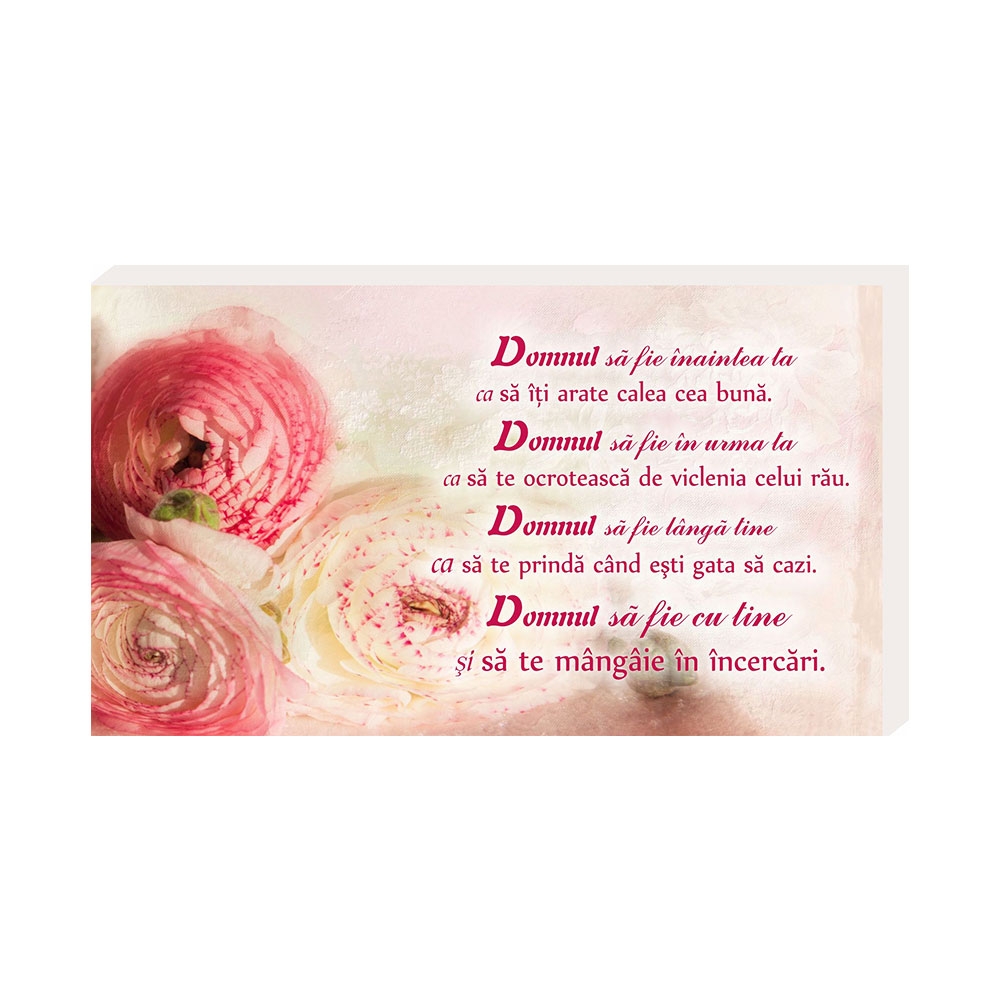 Placheta birou - "Domnul să fie înaintea ta..."