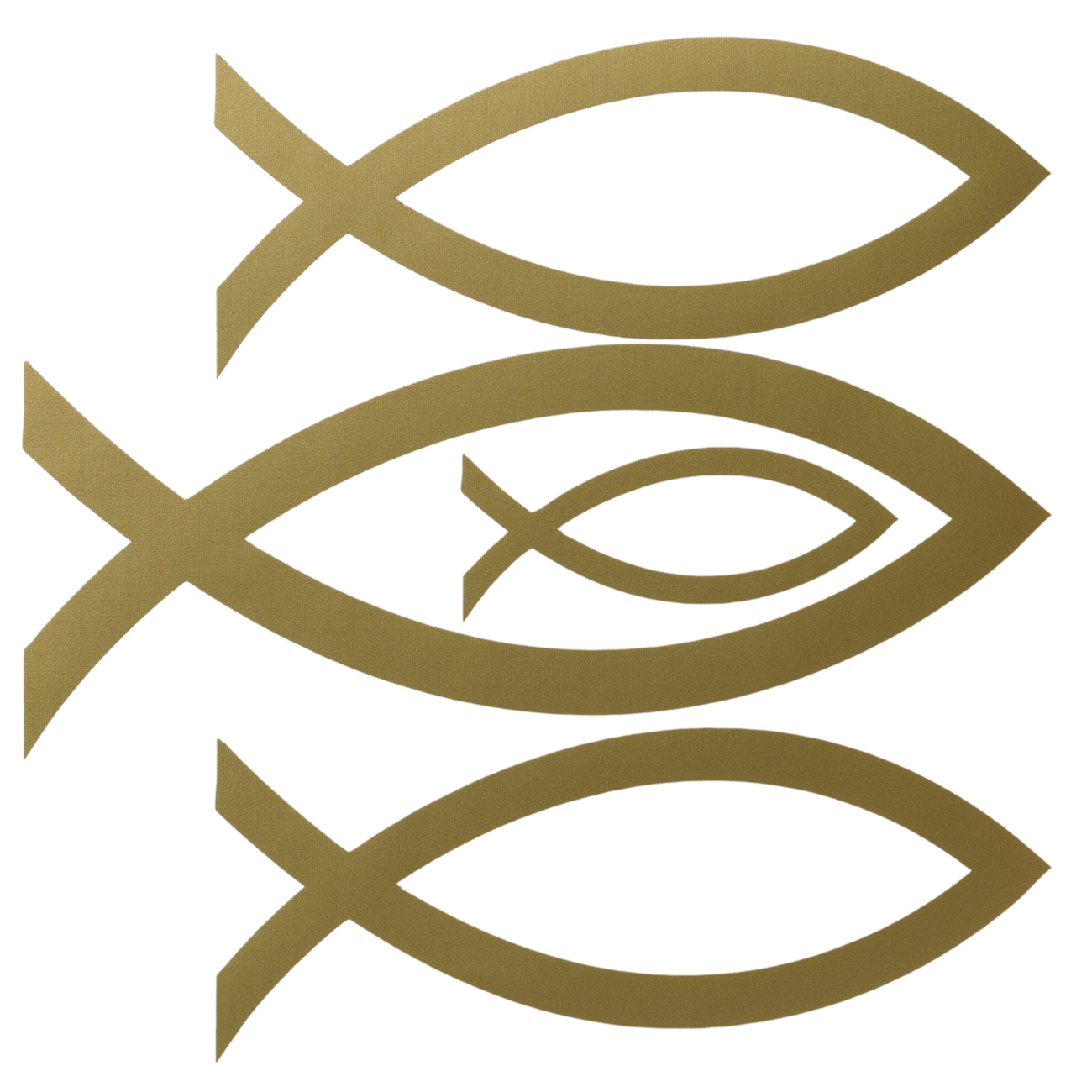 Autocolant - Set 4 semne peste - auriu Autocolant - Set 4 semne peste - auriu