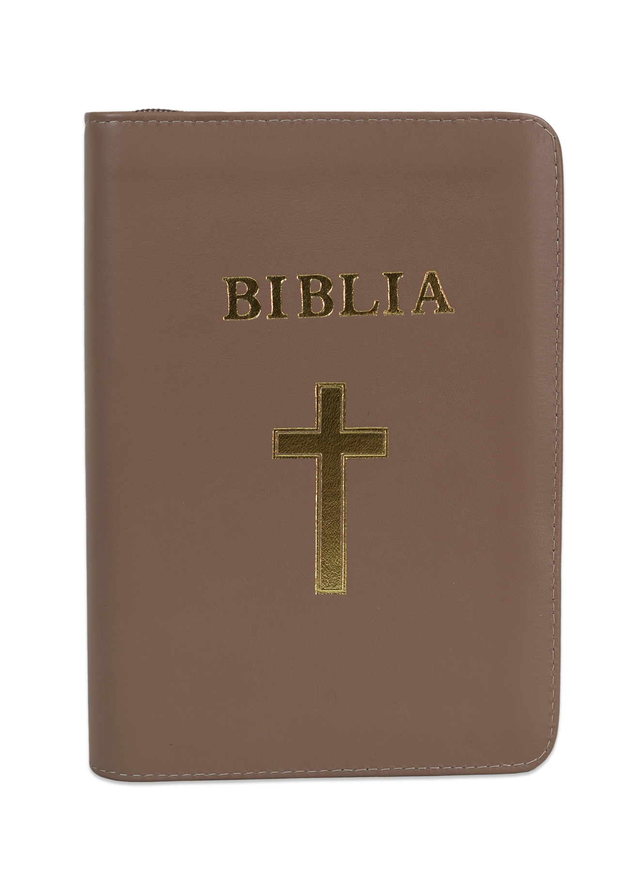 Biblia Ortodoxa, marime mica, coperta piele, maro, fermoar, margini aurite (cu aprobarea Sf. Sinod) Biblia Ortodoxa, marime mica, coperta piele, maro, fermoar, margini aurite (cu aprobarea Sf. Sinod)