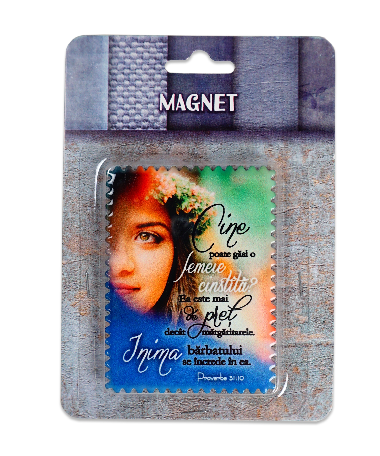 Magnet ceramic cu mesaj creștin - "Cine poate gasi o femeie cinstita?..." (Prov 31:10) Magnet ceramic cu mesaj creștin - "Cine poate gasi o femeie cinstita?..." (Prov 31:10)