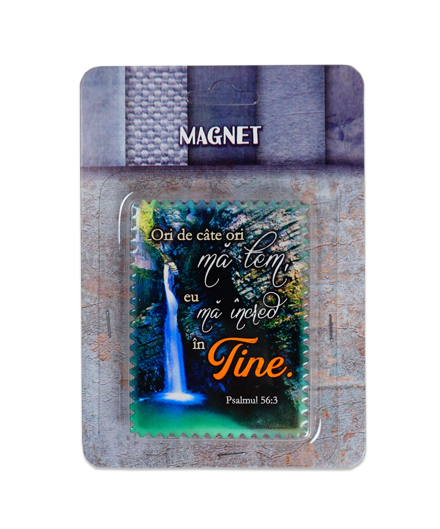 Magnet ceramic cu mesaj creștin - "Ori de cate ori ma tem, eu ma incred in Tine" (Psalmul 56:3) Magnet ceramic cu mesaj creștin - "Ori de cate ori ma tem, eu ma incred in Tine" (Psalmul 56:3)