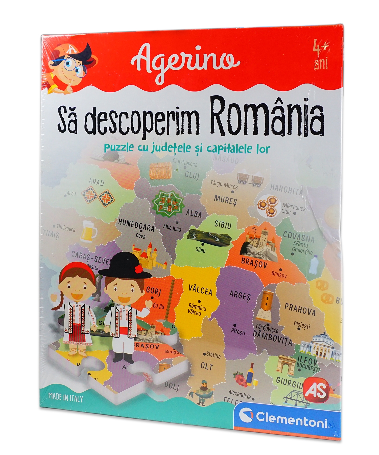Joc pentru copii - Sa descoperim Romania - Puzzle cu judetele si capitalele lor Joc pentru copii - Sa descoperim Romania - Puzzle cu judetele si capitalele lor
