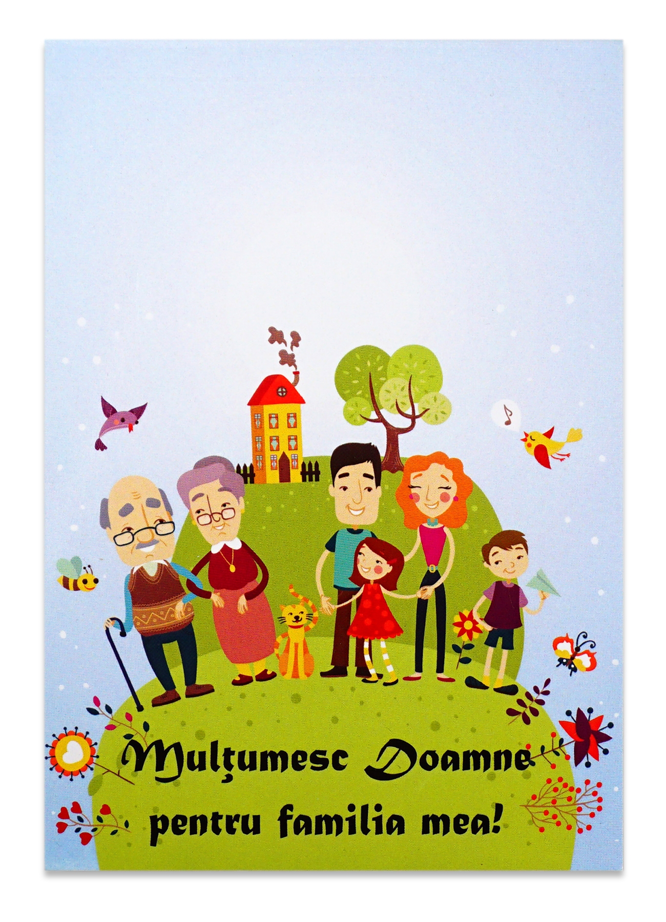 Carnetel A6 - Multumesc Doamne pentru familia mea! Carnetel A6 - Multumesc Doamne pentru familia mea!