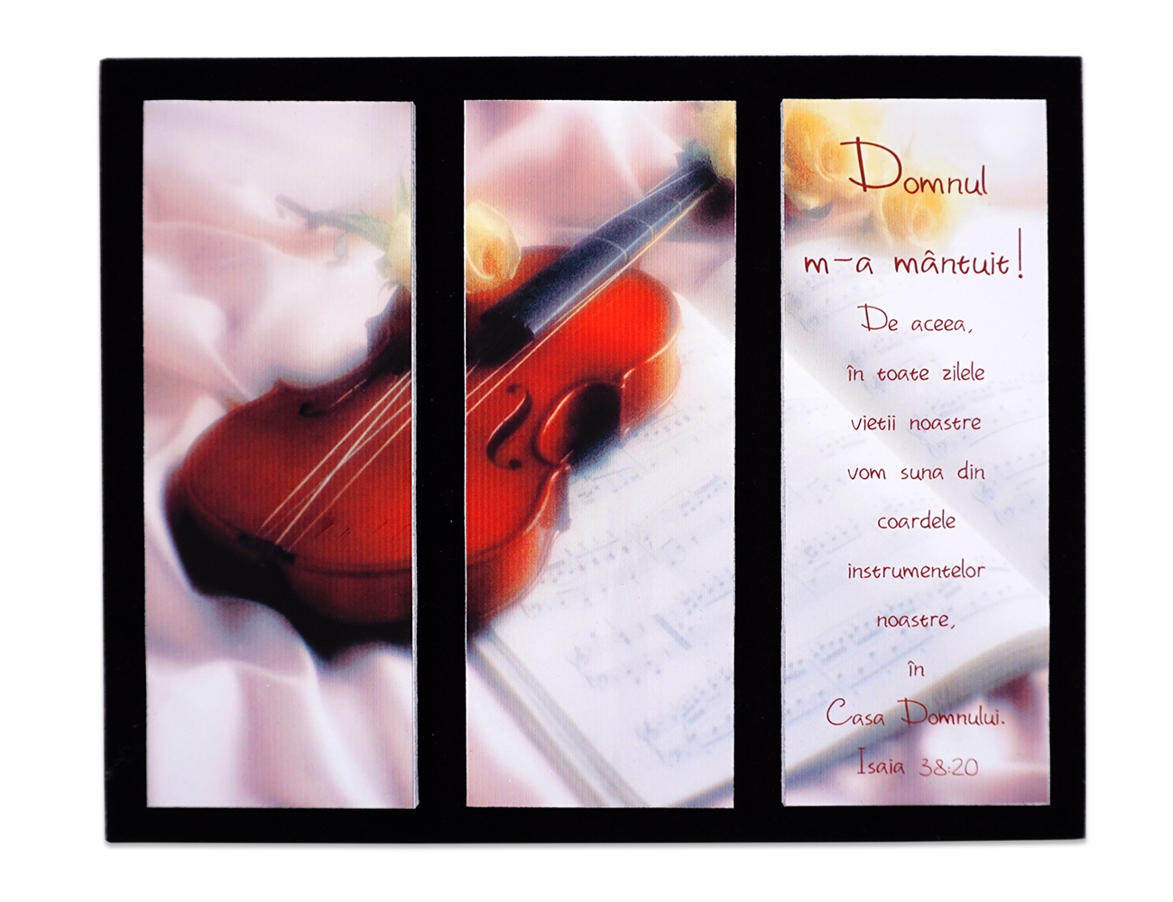 Placheta catifea - Domnul m-a mantuit! Placheta catifea - Domnul m-a mantuit!