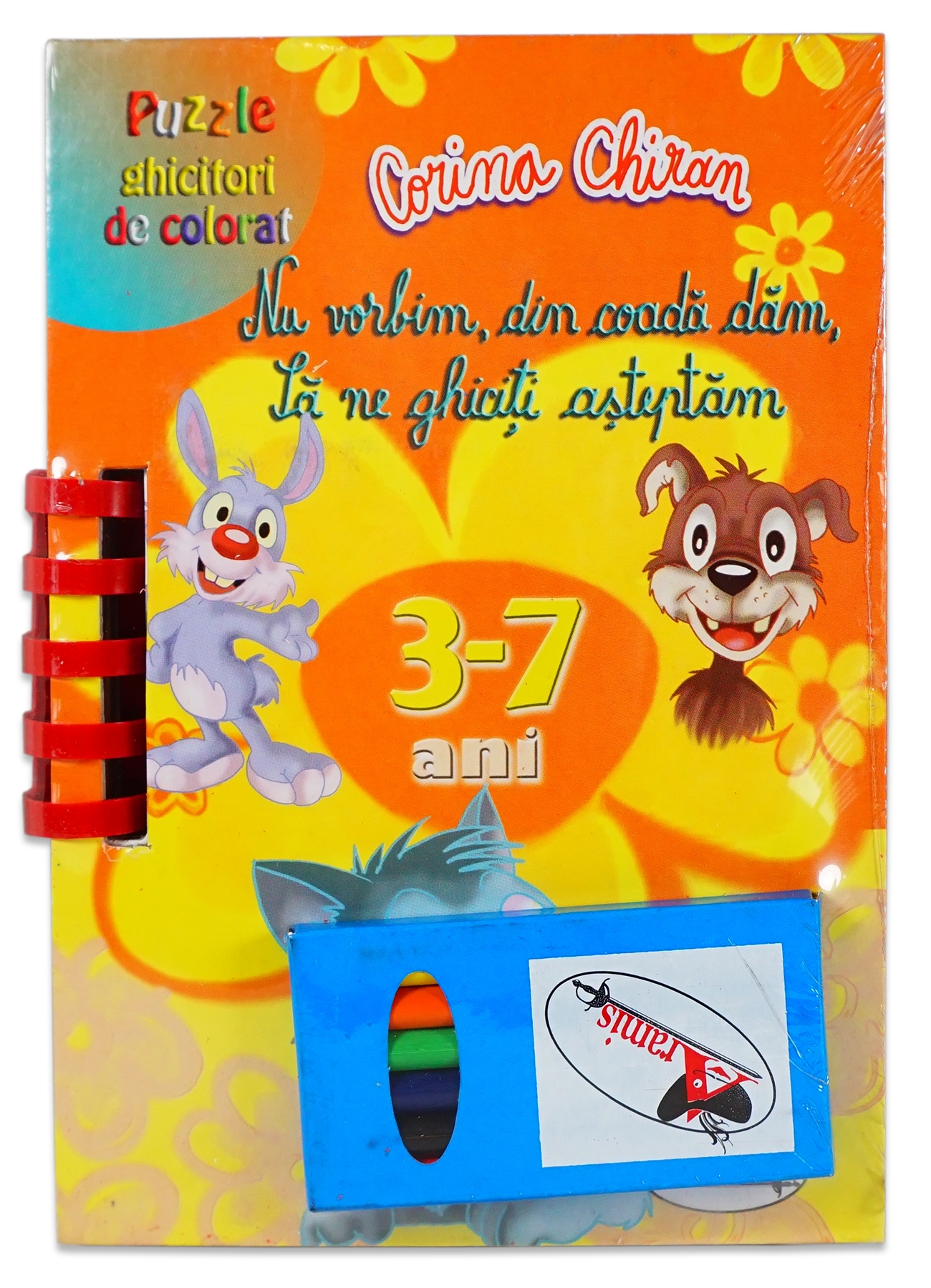 Nu vorbim, din coada dam - Sa ne ghiciti asteptam 3-7 ani - Puzzle ghicitori de colorat