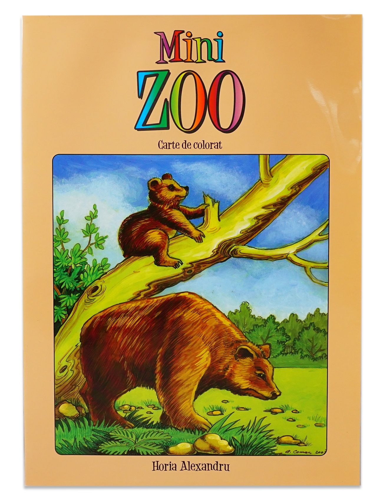 Mini Zoo - carte de colorat cu animale si versete biblice