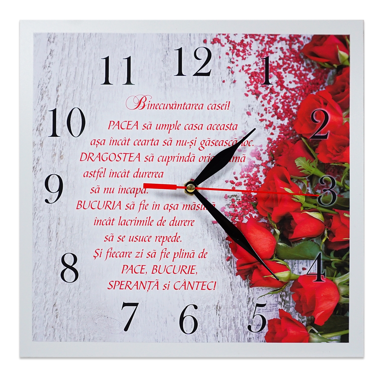 Ceas - Binecuvântarea casei (alb)