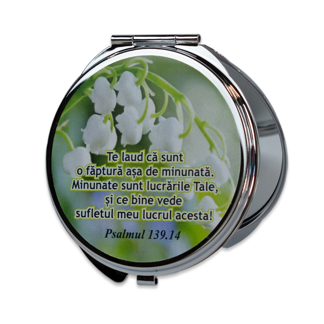 Oglinda de poseta - Te laud ca sunt o faptura asa de minunata. ( cu husa) Oglinda de poseta - Te laud ca sunt o faptura asa de minunata. ( cu husa)